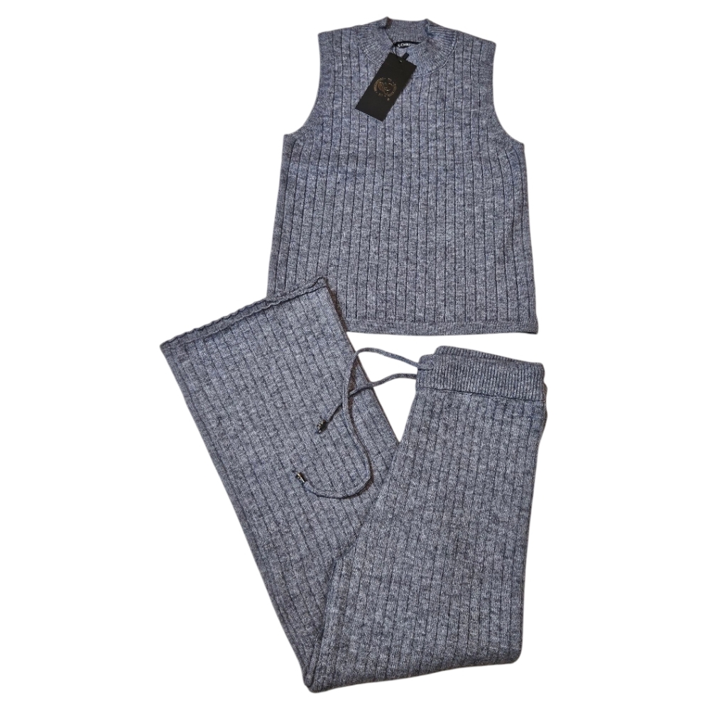 NWT Cashmere Gray Sleeveless Top/Pants set of L/XL
